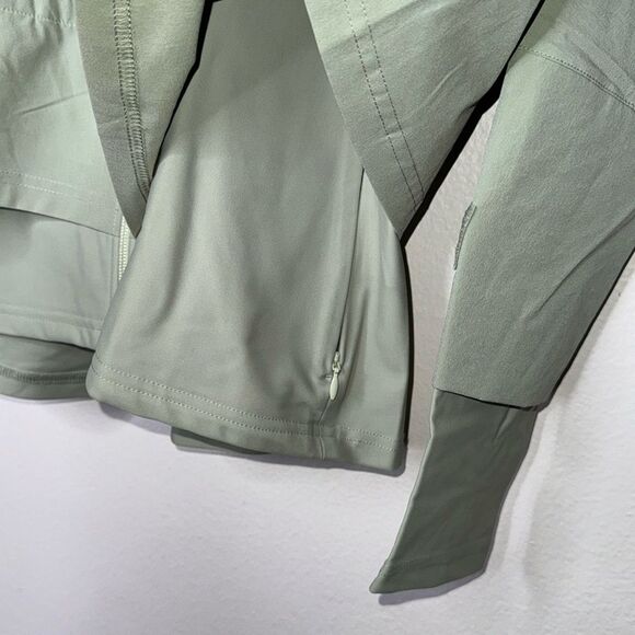 Sweaty Betty Fast Lane Running Jacket In Sage Green Size Medium - Picture 9 of 12
